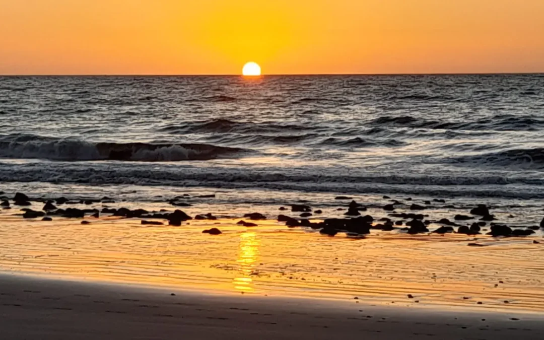 Romantischer Sonnenuntergang
